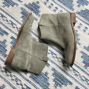 MADEWELL Women's Ankle Boots The Otis 8 Gray Suede Bootie B1200
